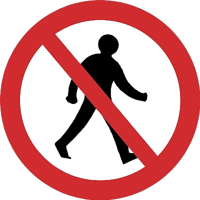 No Pedestrian