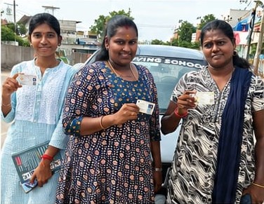 Successful driving school students